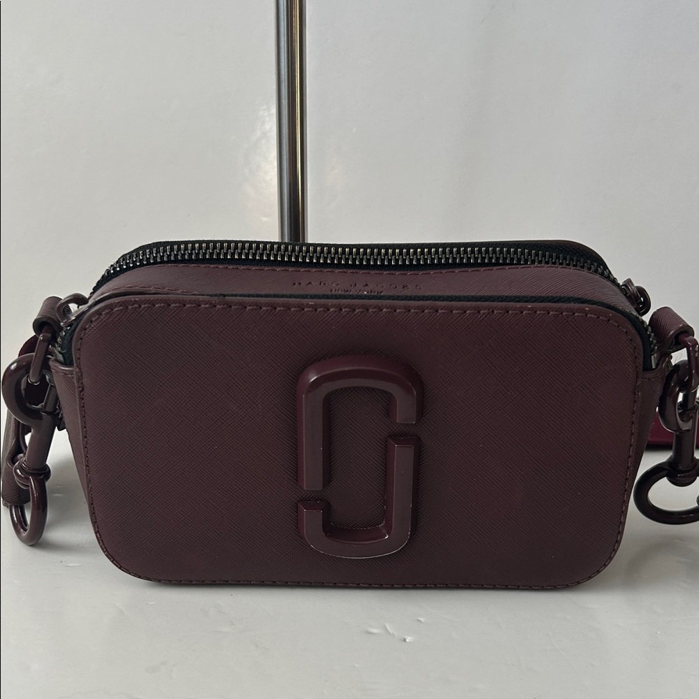 Marc Jacobs New York The Snapshot Merlot Crossbody Bag Quiet Luxury Preppy